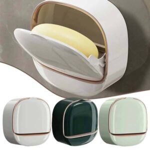 Wall-mounted household soap holder